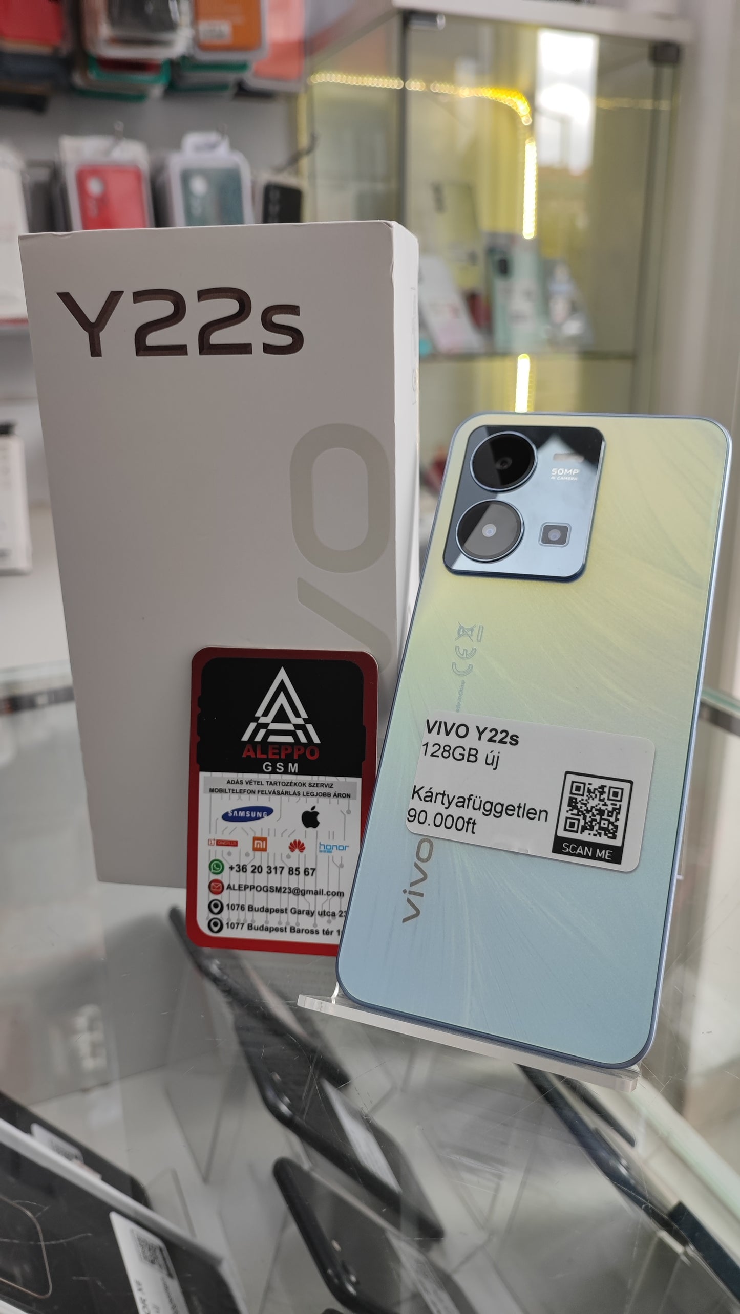 Vivo Y22S-128GB-Kártyafüggetlen